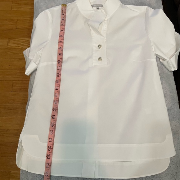 Hinson Wu Aileen Stand Collar Short Sleeve Top - Picture 10 of 14